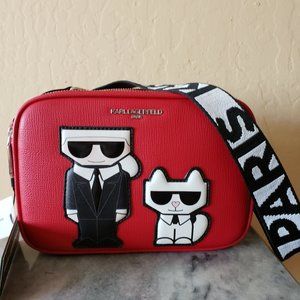 Karl Lagerfeld Crossbody Bag - Red